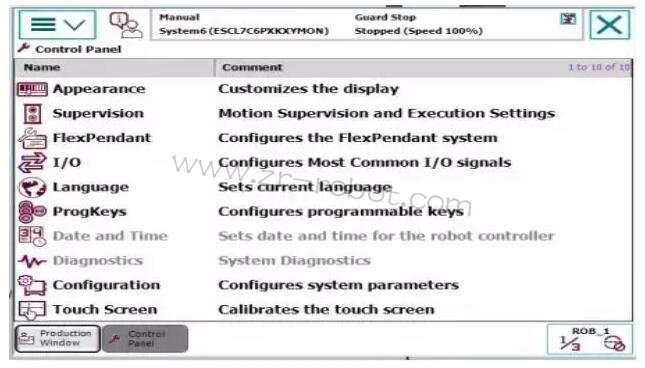 ABB工業機器人示教器的主要組成及設置方法