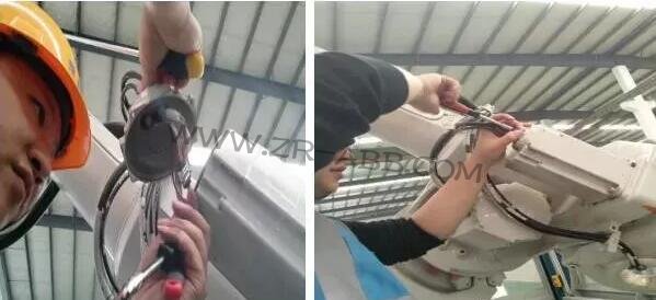 ABB機器人IRB6640四軸伺服電機更換服務