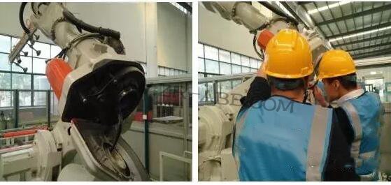 ABB機器人IRB6640四軸伺服電機更換服務